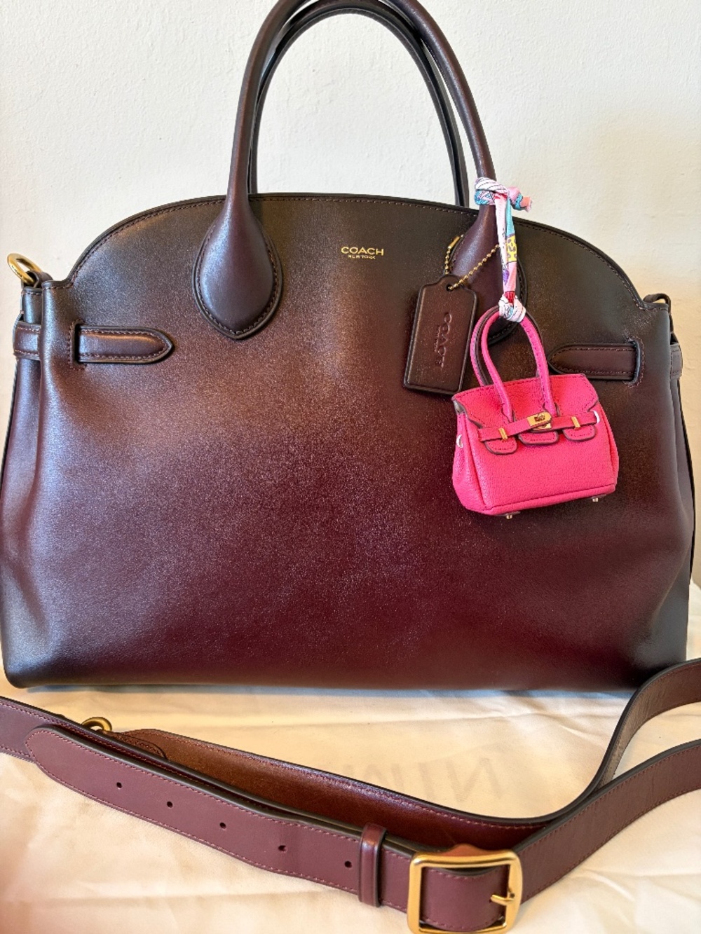 Coach Soft Empire Carryall 40 – Merlot – Like New / Excellent Condition